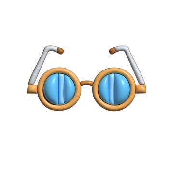 Modern 3D Steampunk Goggles Icon GearDriven Eyewear and Fantasy Design png