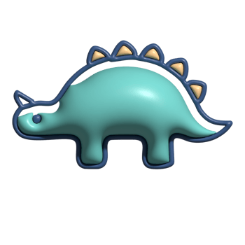 Modern 3D Triceratops Icon Dinosaur and Ancient Wildlife Design png