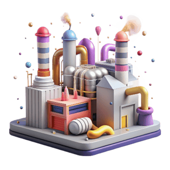 extraordinary artistic Clean Energy Power Plant with Solar Panels Transparent Background high resolution png
