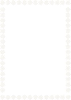 Snowflakes frame. Christmas snowflake on white background vector