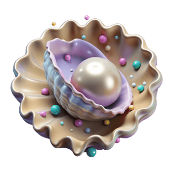 extraordinary artistic Close Up of Deformed Oyster Shell From Ocean Acidification Isolated high resolution png