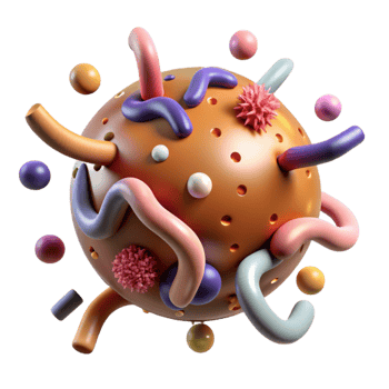 magnificent vintage Ebola Virus Illustration Filamentous Form Isolated detailed png