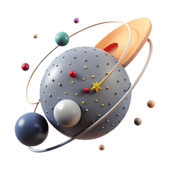 beautiful traditional Comet Orbit Diagram Isolated with Elliptical Path professional png