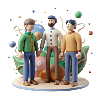 magnificent minimalist Amphibian Conservation Efforts Cutout Isolated Group of People detailed png