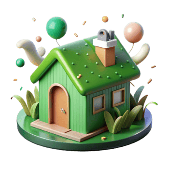 extraordinary abstract Eco Friendly House with Solar Panels Cutout authentic png