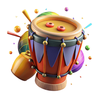 elegant abstract Candombe Drum Uruguayan Music Afro-uruguayan Culture with Vibrant Colors original png