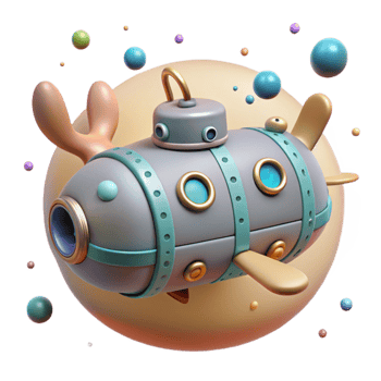 magnificent abstract Cutout Underwater Exploration Vehicle genuine png