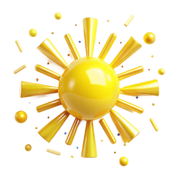 impressive artistic Bright Yellow Light Ray Pattern Isolated Element png