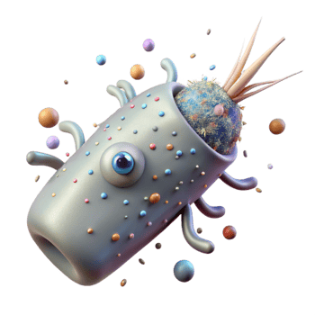 magnificent traditional Dying Plankton From Pollution Side View Isolated exclusive png