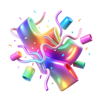 extraordinary rustic Bright Neon Light Streaks Cutout Transparent Background high quality png