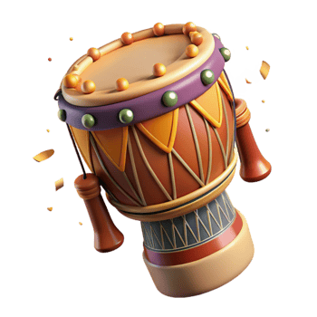 vibrant classic African Drum Isolated Tribal Pattern high resolution png