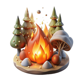 extraordinary modern Burning Forest Climate Impact Transparent Element original png