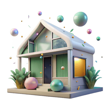 extraordinary abstract Eco Friendly House Front View Transparent png