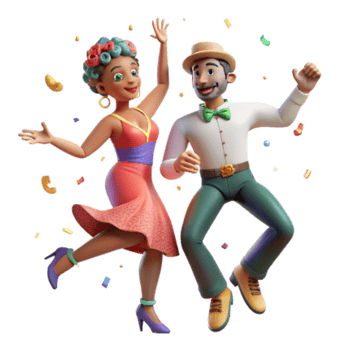 wonderful vintage Dynamic Duo in Salsa Dance Isolated on White authentic png