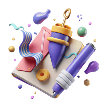 magnificent vintage Digital Pen and Notepad Isolated Element original png