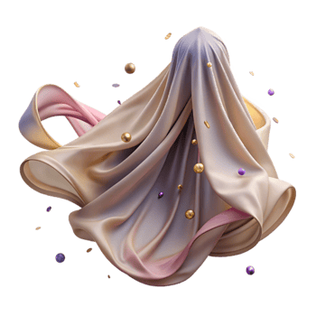 impressive minimalist Belly Dance Veil Sheer Fabric Flowing Movement Cutout Elegant Drapery professional png