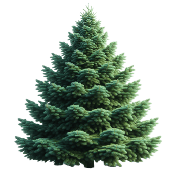 Realistic Green Pine Tree png