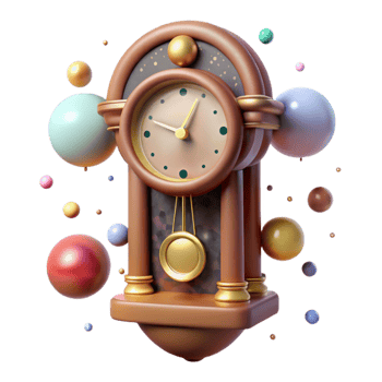 beautiful creative Antique Clock Pendulum Detail Cutout professional png