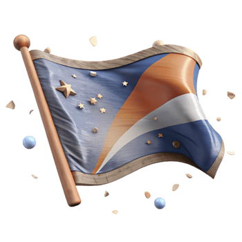 magnificent artistic Antique Flag Design Cutout with Weathered Texture high quality png