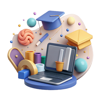 beautiful traditional Blended Learning Icon Classroom and Laptop Cutout high resolution png