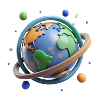 vibrant traditional Earth Globe Rotating Animation Cutout Blurred Motion png