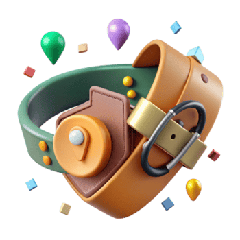 stunning abstract Animal Tracking Collar Gps Device Isolated Cutout exclusive png