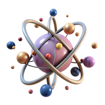 stunning contemporary Atom Structure Model Side View Transparent Element high quality png