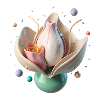 dramatic creative Flower Bud Opening Time Lapse Transparent Background detailed png