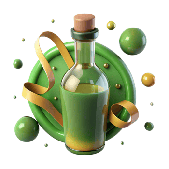 magnificent contemporary Bottle of Olive Oil Isolated original png