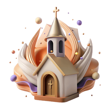 wonderful abstract Church Steeple Cutout with Cross Detail genuine png