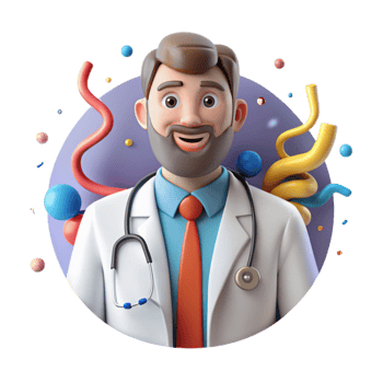 extraordinary traditional Doctor Illustration White Coat Stethoscope Isolated professional png