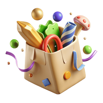 elegant modern Eco Friendly Shopping Bag Green Canvas Isolated exclusive png