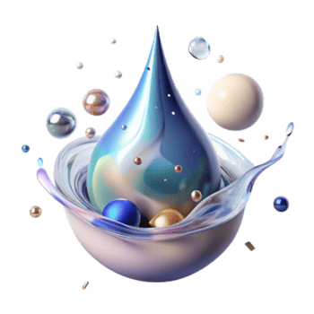 magnificent classic Clean Water Drop Splashing Isolated premium png