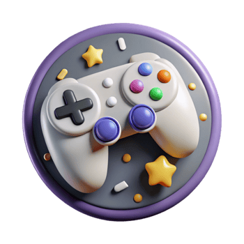 serene modern Gaming Controller Buttons Close Up Cutout professional png