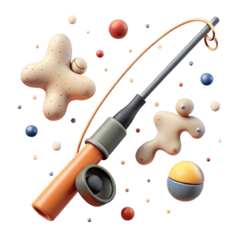 impressive contemporary Empty Fishing Rod Isolated exclusive png