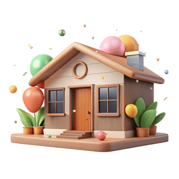 dramatic traditional Eco Friendly House Front View Transparent exclusive png