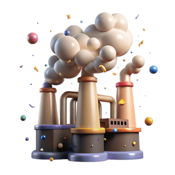 magnificent creative Factory Emissions Smoke Plumes Transparent Background exclusive png
