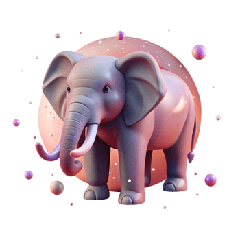 extraordinary minimalist Elephant Silhouette Against Pink Sky Cutout high resolution png