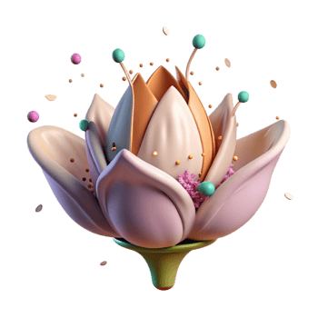 extraordinary rustic Flower Bud Opening Time Lapse Transparent Background detailed png