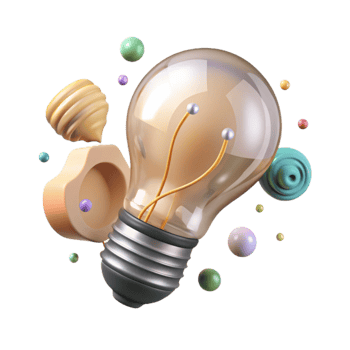 stunning rustic Eco Light Bulb Shining Cutout Transparent Background high resolution png