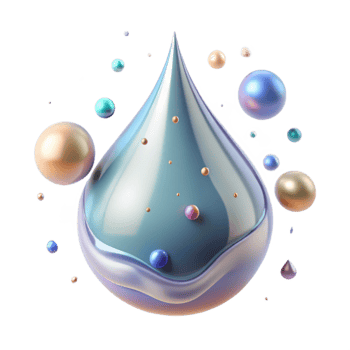 serene vintage Clean Water Drop Splashing Isolated detailed png