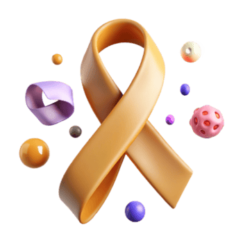 dramatic abstract Endangered Species Awareness Ribbon Isolated Cutout original png