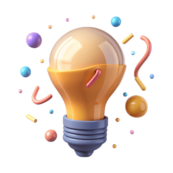 extraordinary artistic Animated Light Bulb Turning on Isolated exclusive png