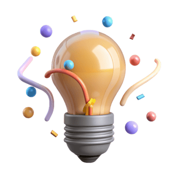 dramatic rustic Animated Light Bulb Turning on Isolated premium png