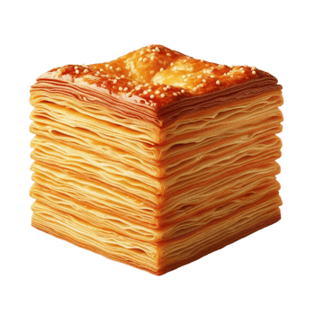 Stack of Golden Brown Pancakes with Caramel Topping png