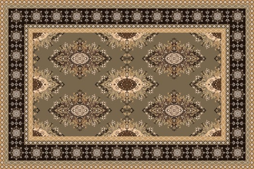 Discover the intricate beauty of Persian carpet patterns, perfect for adding cultural elegance to your designs vector