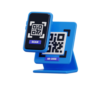 Mobile phone with scanning barcode icon 3d render concept of scanning barcode for digital payment system, money transaction on mobile app service illustration png