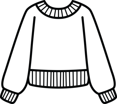Plain Cozy Christmas Sweater Clip Art png