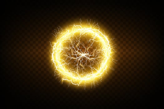 A Vibrant Electric Energy Circle displayed on a Dark Background, radiating exceptional brilliance and boldness vector