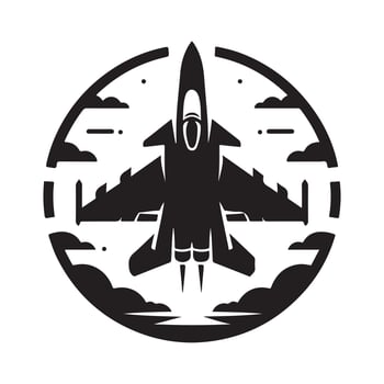 fighter jet silhouette vector
